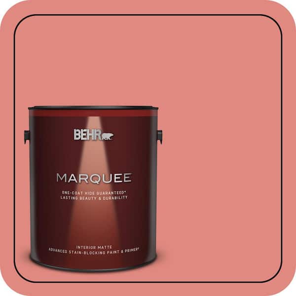 BEHR MARQUEE 1 gal. #170D-5 Mellow Coral Matte Interior Paint & Primer