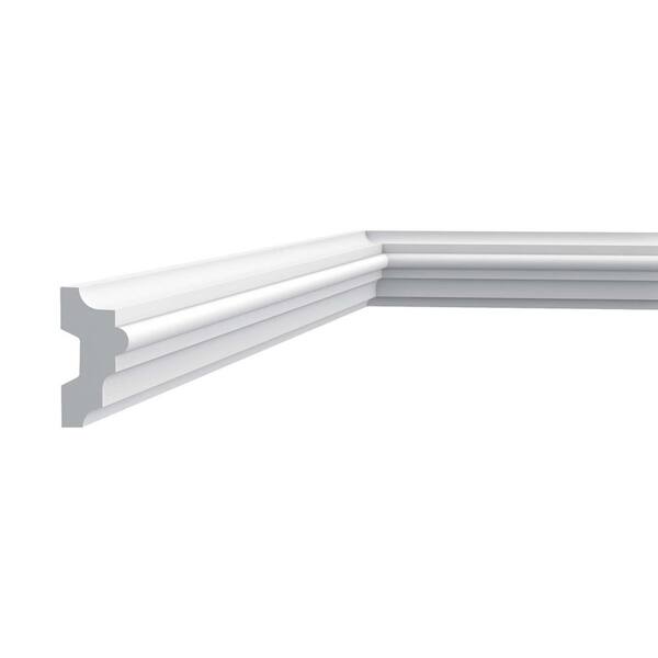 ORAC DECOR 1 in. D x 2 in. W x 78-3/4 in. L . Primed White Plain Polyurethane Panel Moulding (20-Pack)