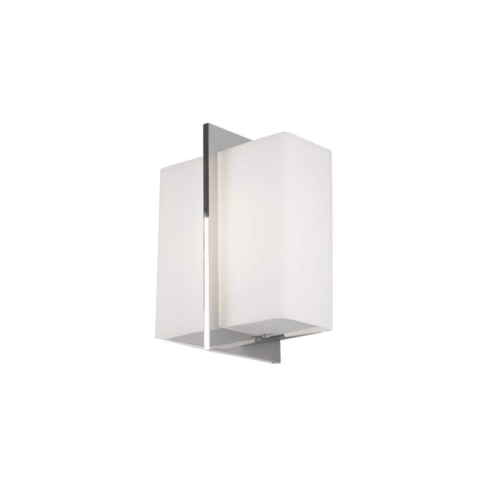 Chrome Geometric Dimmable LED Wall Sconce