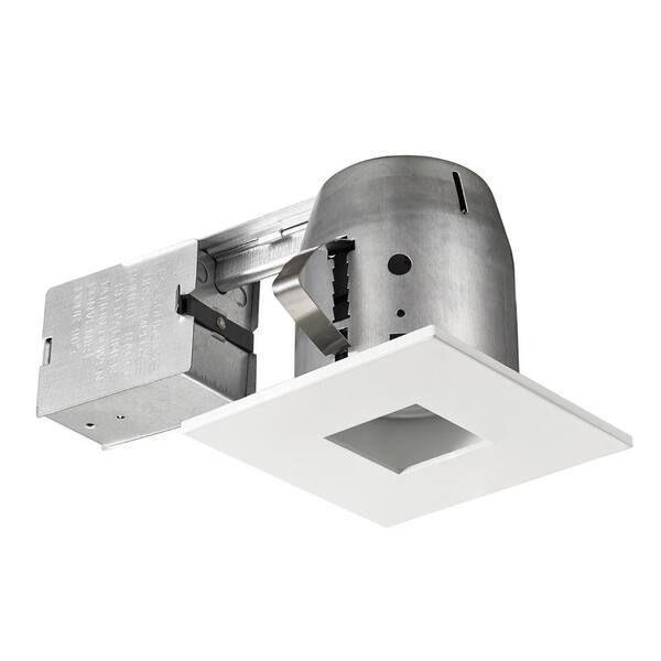 Commercial Electric LED Square Glare Control/Directional 4 in. White Recessed Kit