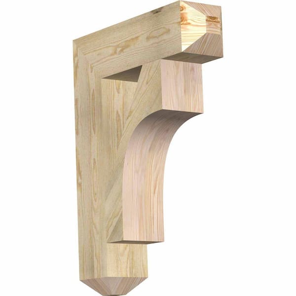 Ekena Millwork 6 in. x 32 in. x 24 in. Douglas Fir Westlake Craftsman Rough Sawn Bracket