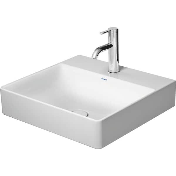 Duravit DuraSquare 5.75 in. Bathroom Sink in White Ceramic