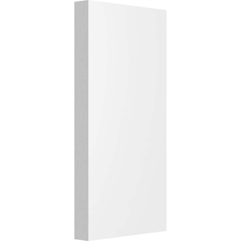White PVC Standard Foster Plinth Block with Square Edge
