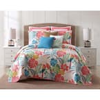 Coco Paradise 3-Piece Multicolored Floral King Comforter Set