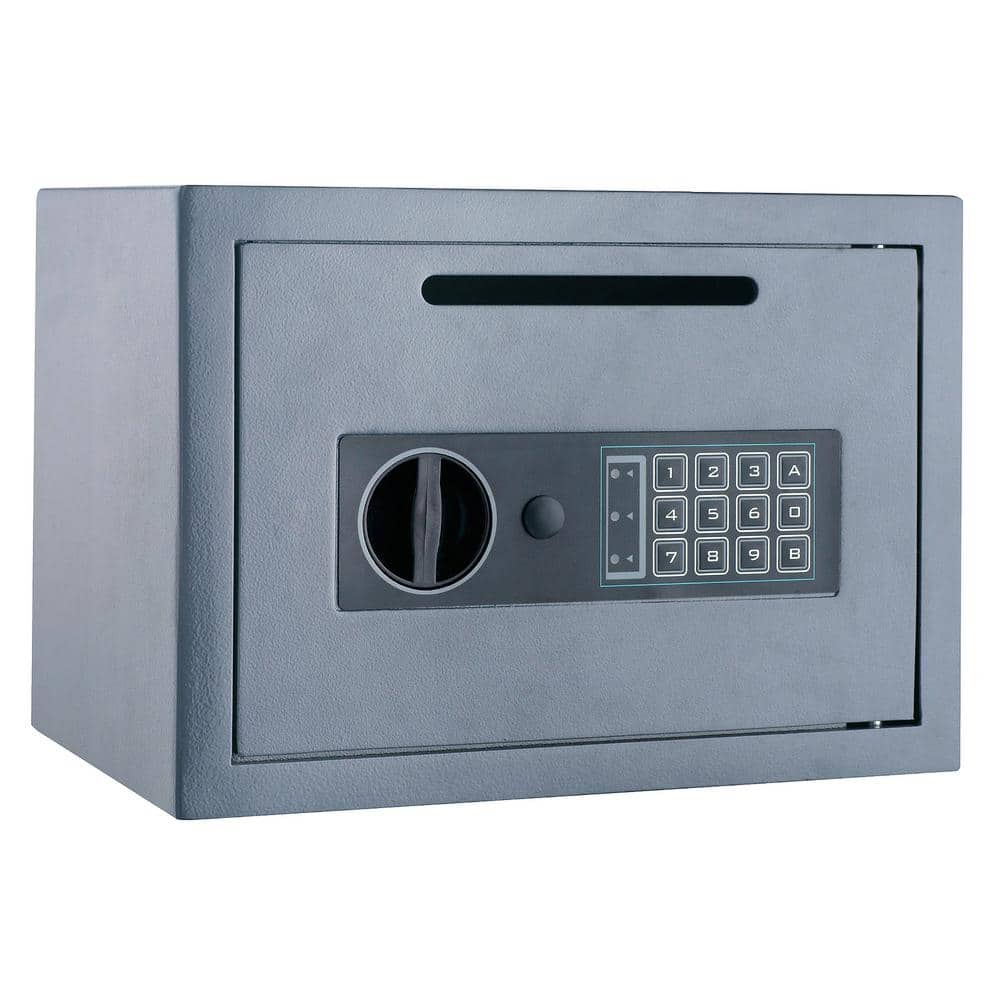 Depository Digital Safe - Electronic Lockbox with Keypad, 2 Manual Override
