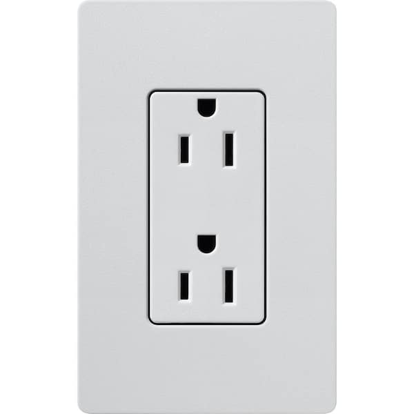 Claro 15 Amp Duplex Outlet, Mist (SCR-15-MI)