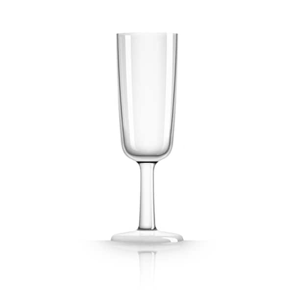 Palm Outdoor Australia Marc Newson Non-slip Forever-Unbreakable 6 oz. Champagne Flute Tritan with White Non-Slip Base (2-Pack)