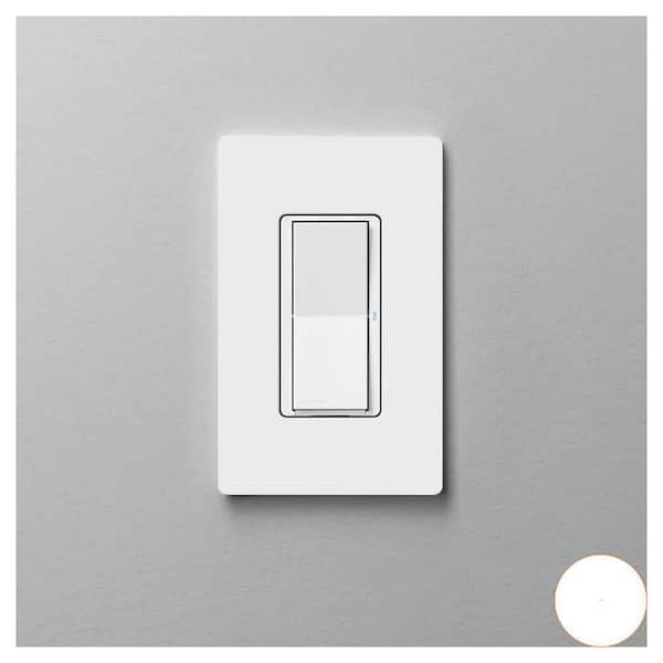 Claro Smart Switch for Caseta, On/Off Control, 5-Amp, White (DVRF-5NS-WH-R) (4-Count)