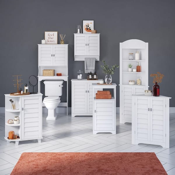 RiverRidge Home Monroe Two-Door Tall Cabinet - White