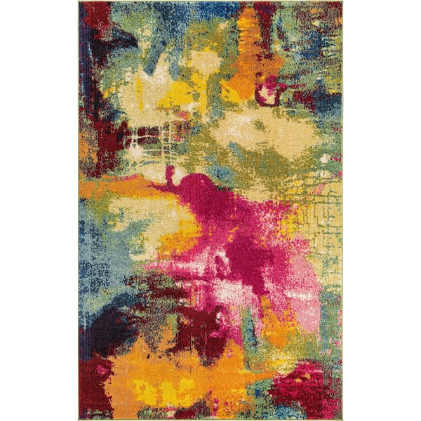 Unique Loom Estrella Barris Multi 5' 0 x 8' 0 Area Rug
