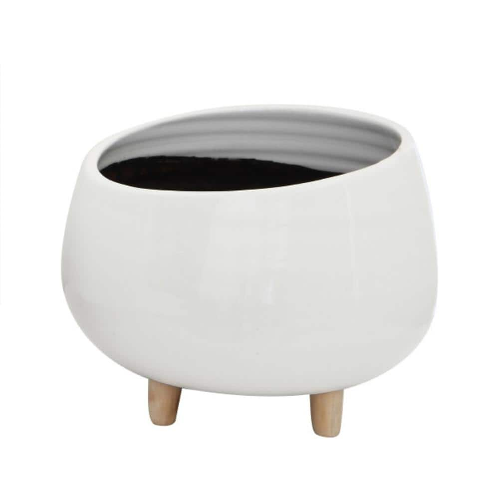 UPC 807472999258 product image for Storied Home 12.5 in. L x 12.5 in. W x 7.5 in. H 20 qt. White Ceramic Decorative | upcitemdb.com