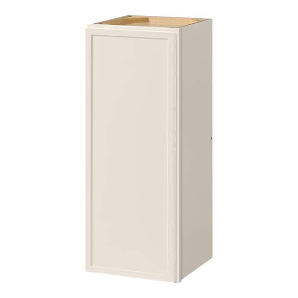 Leyton 12 in. W x 12 in. D x 30 in. H Ready to Assemble Plywood Slim Shaker Wall Kitchen Cabinet in Antique White