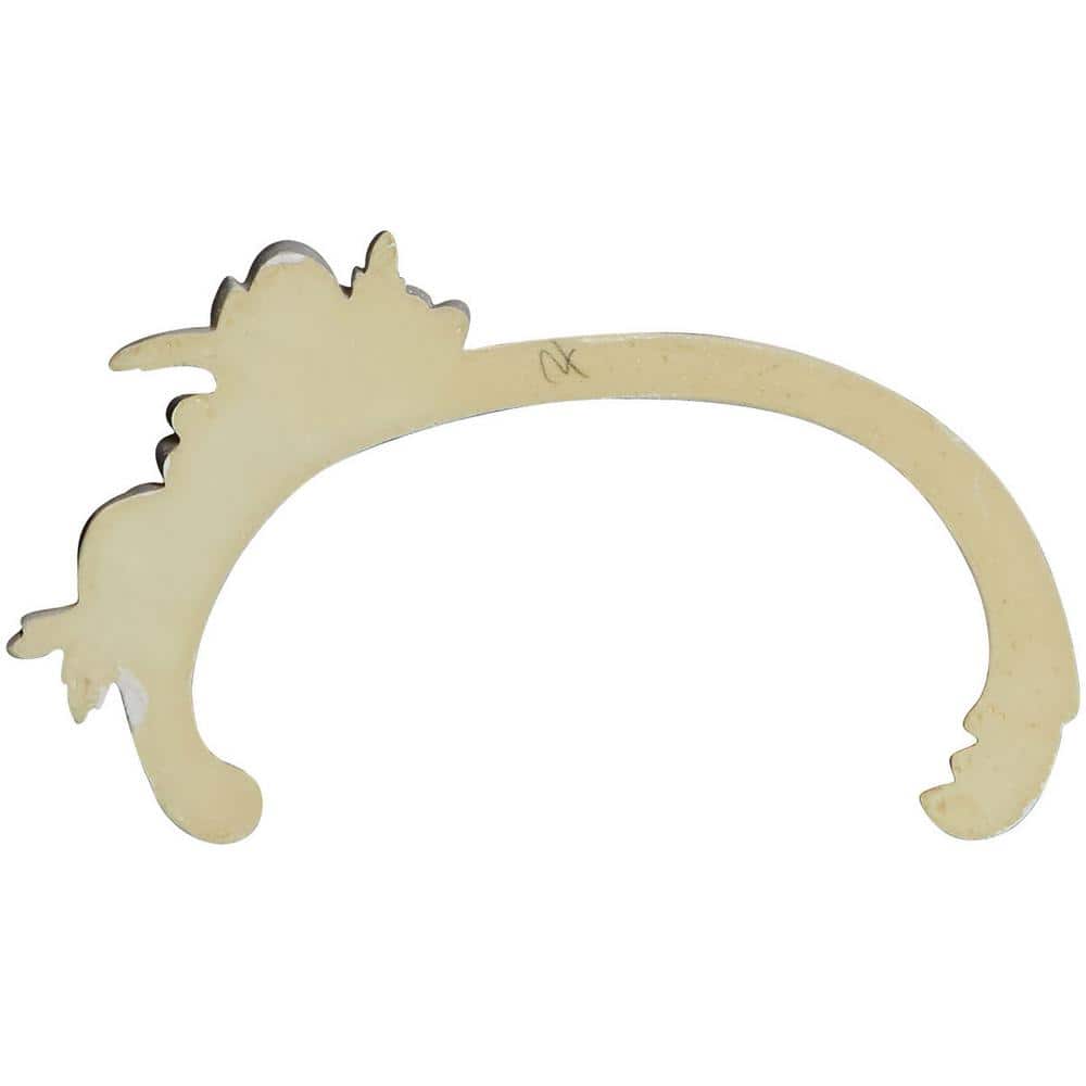 White Primed Urethane Applique Scroll Onlay