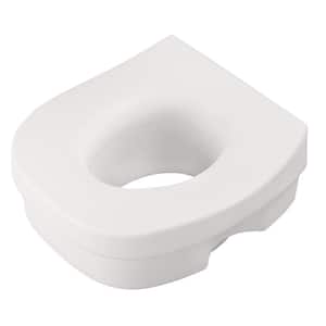 Elevated Toilet Seat in White