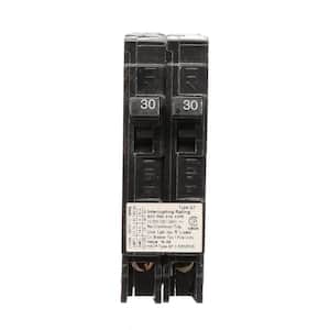 Two 30 Amp Single-Pole Circuit Breaker Non-Current Limiting