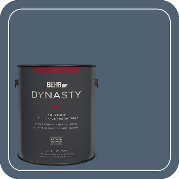 BEHR DYNASTY 1 gal. #PPU14-19 English Channel Flat Exterior Stain-Blocking Paint & Primer