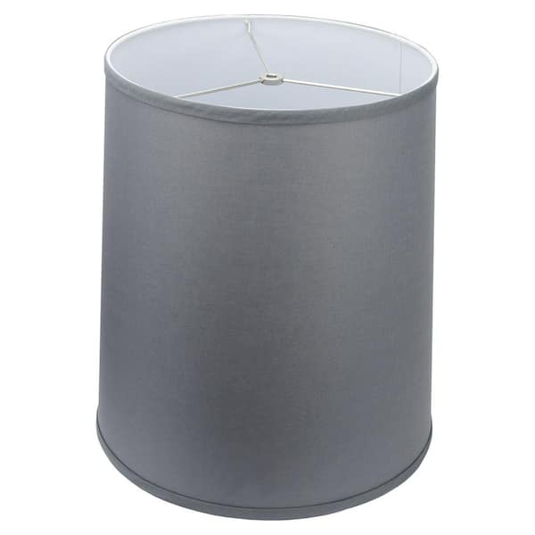 FenchelShades.com Fenchel Shades 13 in. Top Diameter x 15 in. Bottom Diameter x 17 in. Slant, Linen Graphite Empire Lamp Shade