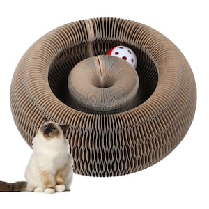 Magic Organ Cat Scratching Board, Interactive Scratch Pad with a Ball, Cat Scratcher for Grinding Claw