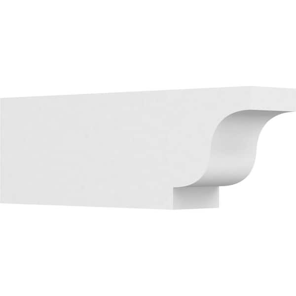 Ekena Millwork 6 in. x 10 in. x 30 in. Standard Newport Architectural Grade PVC Rafter Tail Brace