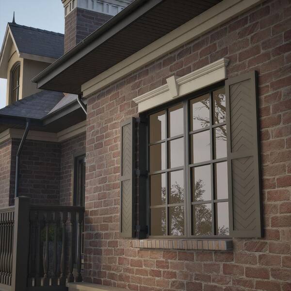 Who Owns Ekena Millwork Crosshead With Keystone & Dentil Trim – 47
