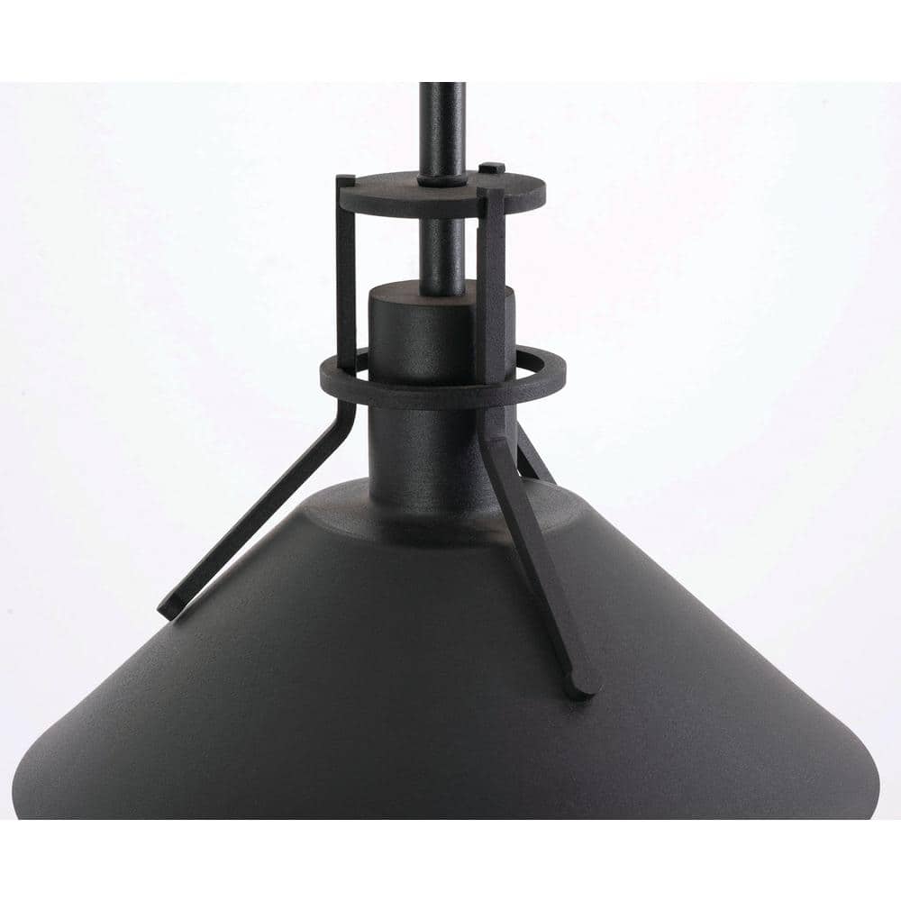Gus 10" Black Aluminum LED Outdoor Pendant Light