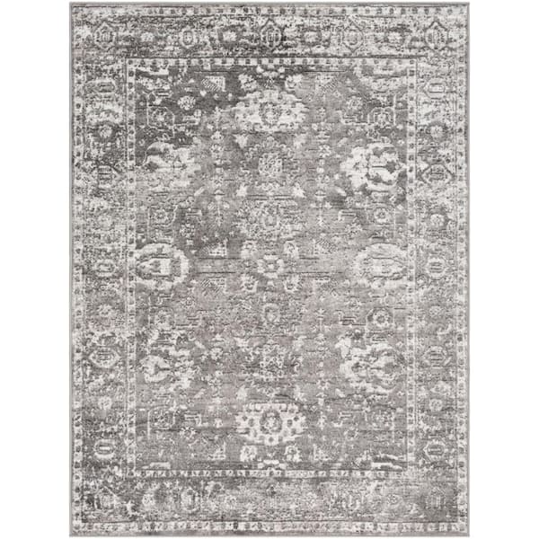 Livabliss Havana Charcoal 5 ft. 3 in. x 7 ft. 3 in. Oriental Area Rug
