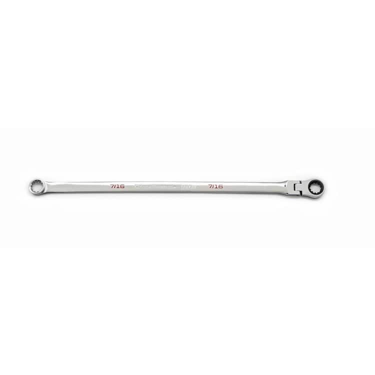 GEARWRENCH 120XP Universal Spline XL GearBox SAE Flex-Head Ratcheting Wrench 7/16 in.