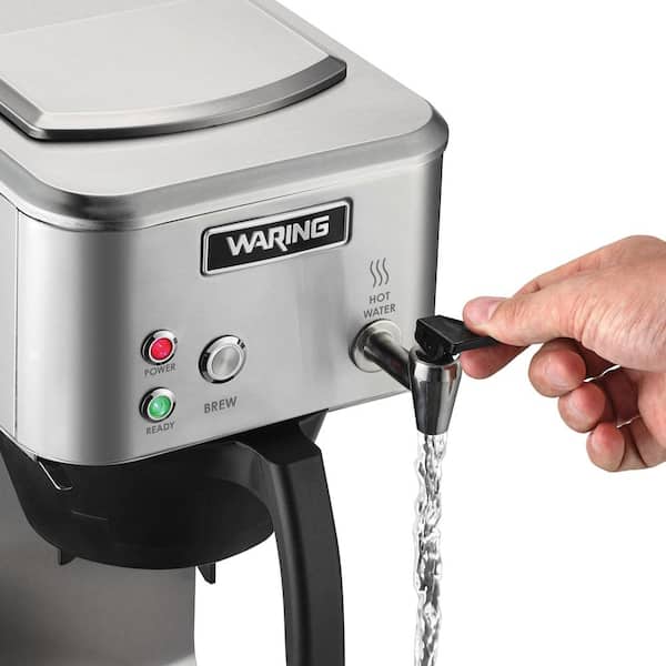 Waring Commercial Silver 62-Cup Thermal Coffee Brewer WCM60PT
