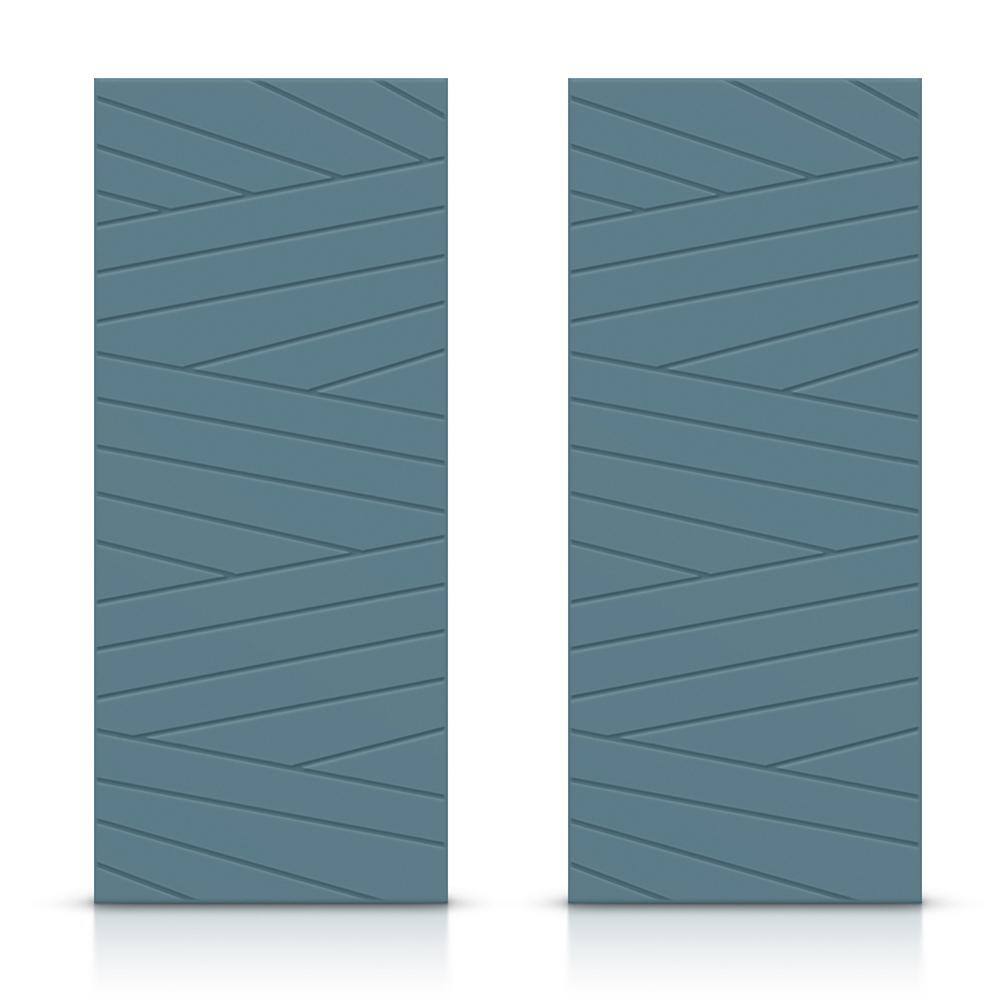 48 in. x 84 in. Hollow Core Dignity Blue Painted Composite MDF Interior Double Closet Sliding Doors price history on PriceWatchPro