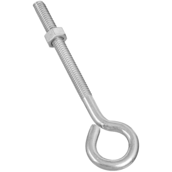 National Hardware 5/16 in. x 5 in. Zinc Plated Eye Bolt with Hex Nut