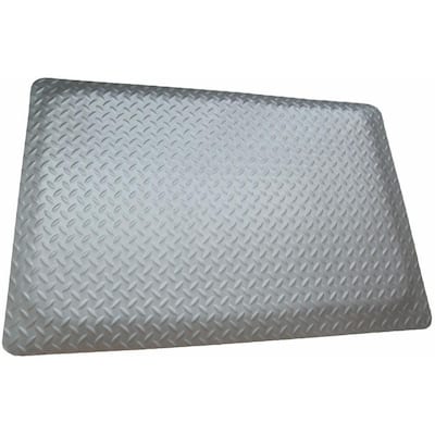 TR Industrial 2-ft x 3-ft Dark Gray Rectangular Indoor Anti-fatigue Mat in  the Mats department at