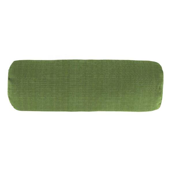 Jordan Manufacturing Sunbrella 7 in. x 20 in. Surge Cilantro Bolster Outdoor Pillow