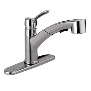 Collins Single-Handle Pull-Out Sprayer Kitchen Faucet in Chrome