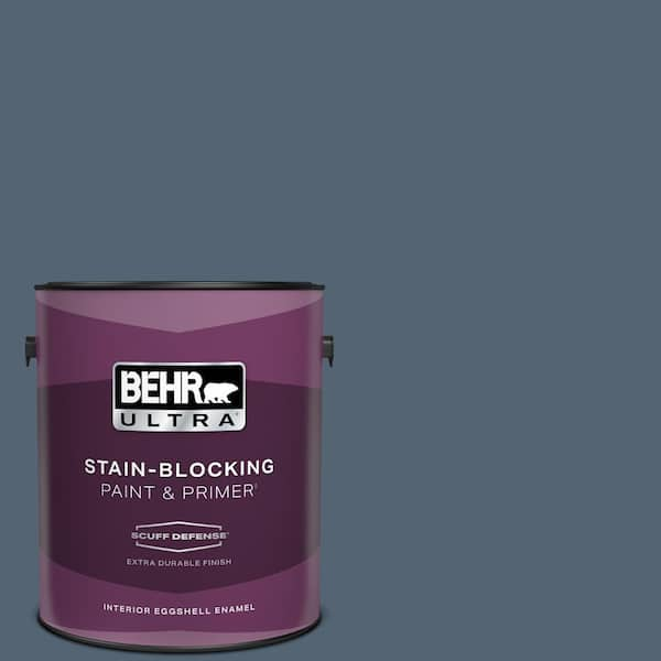 BEHR ULTRA 1 gal. #T17-17 Midnight Show Extra Durable Eggshell Enamel Interior Paint & Primer