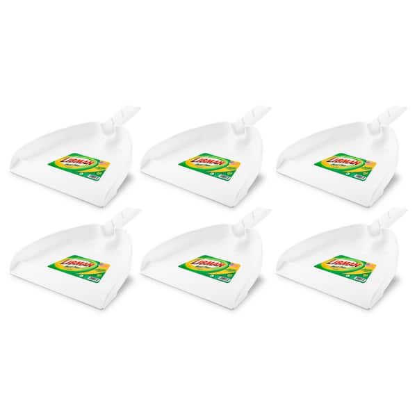 Libman 13.75 in. Extra Wide Dust Pan with Handle (6-Pack)