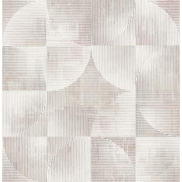 A-Street Prints Woodbine Pink Abstract Geometric Non-Pasted Wallpaper Sample