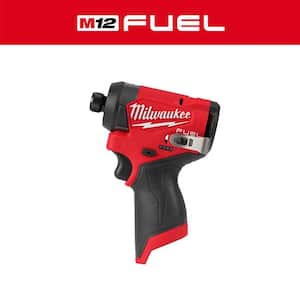 M12 FUEL 12V Lithium-Ion Brushless Cordless 1/4 in. Hex Impact Driver (Tool-Only)