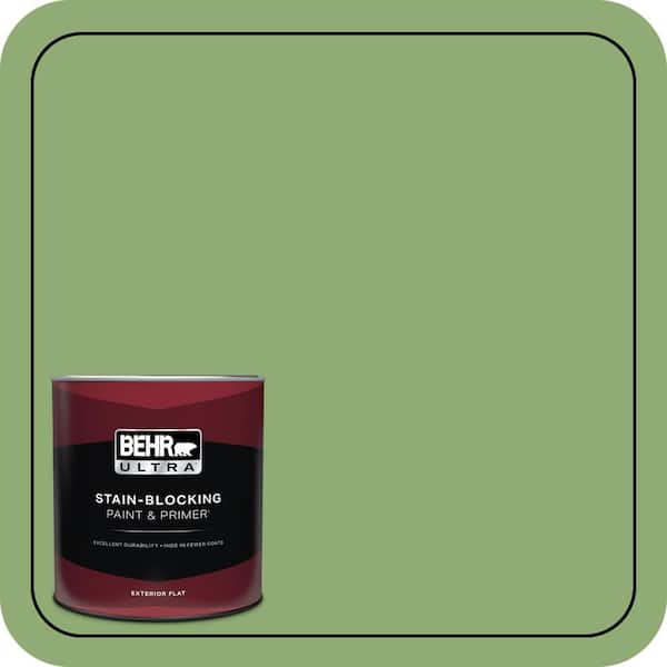 BEHR ULTRA 1 qt. #430D-5 Geranium Leaf Flat Exterior Paint & Primer