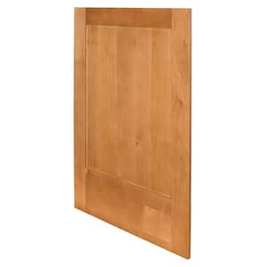 Hargrove Assembled 24x34.5x.75 in. Shaker Decorative End Panel for Base Kitchen Cabinet in Stained Cinnamon