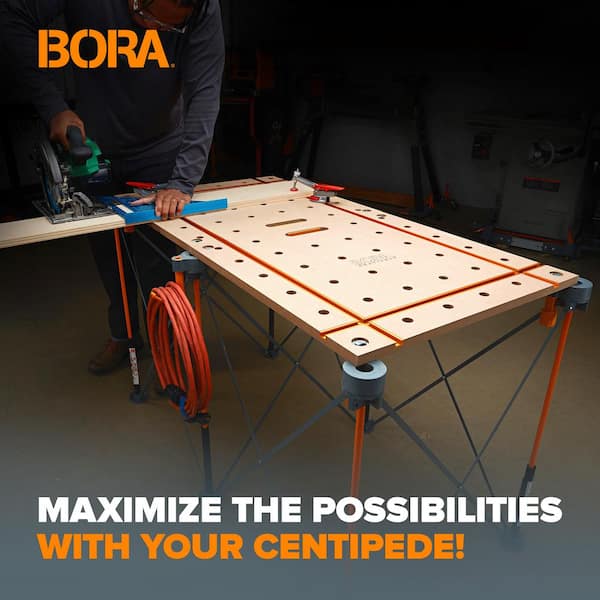 BORA Centipede 2 ft. x 4 ft. T-Track Table Top - 3/4 in. Dog