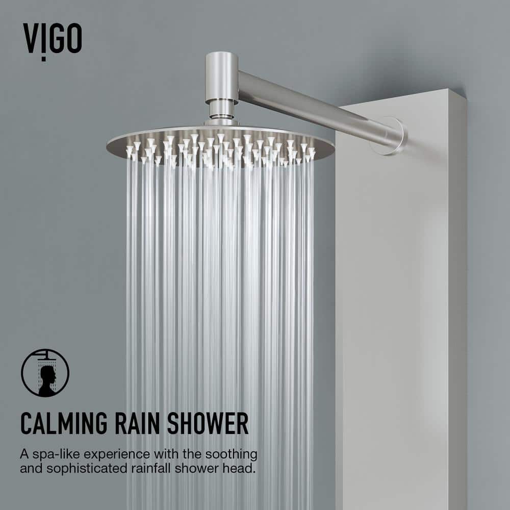 Bowery Stainless Steel 59" Shower Panel with Hand Shower and Jets