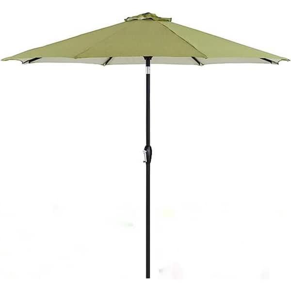 Dyiom 9 ft. Outdoor Market Patio Table Umbrella with Push Button Tilt