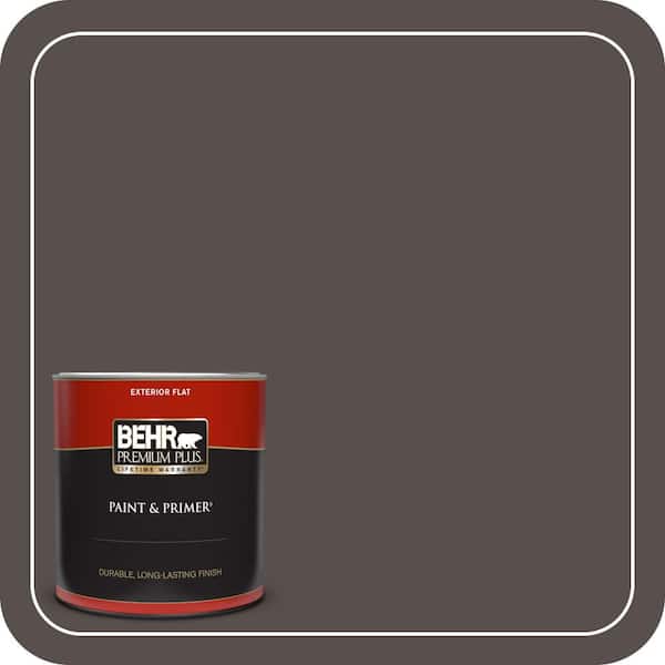 BEHR PREMIUM PLUS 1 qt. #ECC-41-2 Willow Wood Flat Exterior Paint & Primer