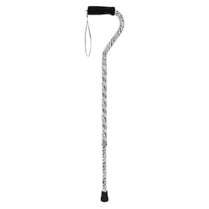 Designer Lightweight Adjustable Foot Cane in Zebra