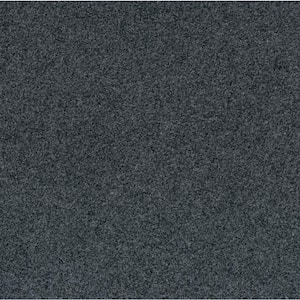 Peel and Stick Grizzly Grass 24 in. x 24 in. Slate Grey Artificial Grass Carpet Tiles (15-Pack)