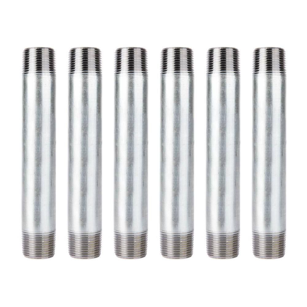 A2 Stainless Steel Extension Tube/Barrel Nipple 1/2" 3/4"1"BSP Male Pipe Fitting 