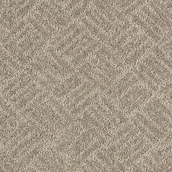 Unbranded 8 in. x 8 in. Pattern Carpet Sample - Embers Aloft -Color Yarn
