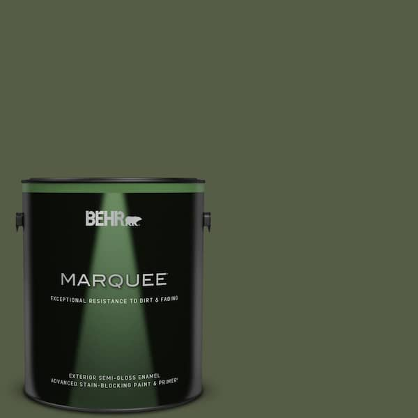 BEHR MARQUEE 1 gal. #420F-7 Forest Ridge Semi-Gloss Enamel Exterior Paint & Primer