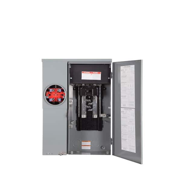 Square D Homeline 200 Amp 8-Space 16-Circuit Outdoor Ring-Type