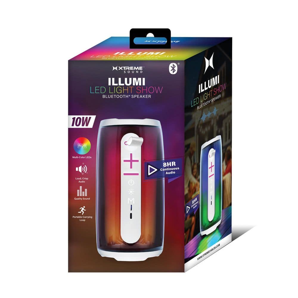 LED Speaker, Multiple Light Show Modes, 33-Foot Bluetooth Range, Aux, USB and Micro-SD Card Reader, LED Indicator price history on PriceWatchPro